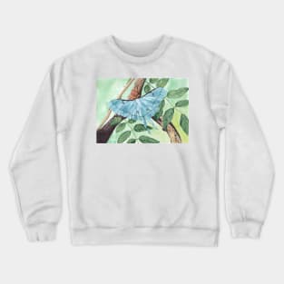 Blue butterfly Crewneck Sweatshirt